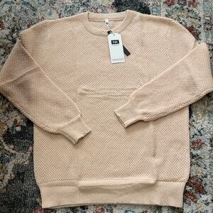 Men’s Textured Crewneck Sweater